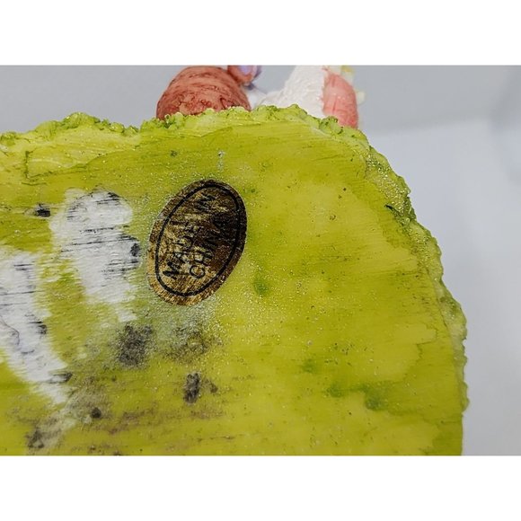 2 Easter Bunny Multicolored Porcelain Rabbit Home Decor Shelf Sitter - Picture 5 of 16